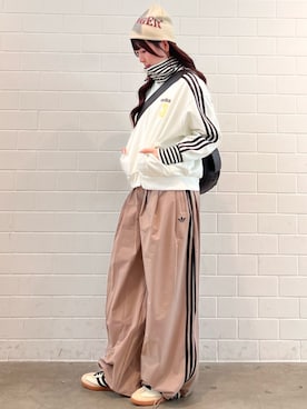 「アイテム（ジャージ）」を使った、YTさん（レディース・163cm）の春コーディネート