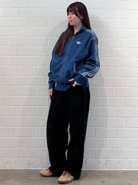 「adidas（アディダス）のタバコ / Tobacco / アディダスオリジナルス adidas Originals スニーカー（スニーカー、ブラウン系）」を使った、YTさん（レディース・163cm）の夏コーディネート