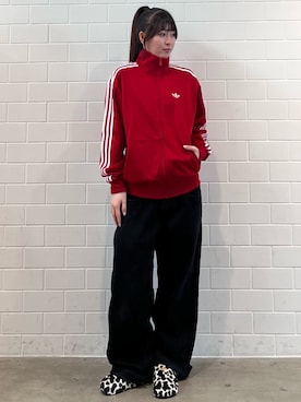 「adidas（アディダス）のアディミュール サンダル / ADIMULE SLIDES / アディダスオリジナルス adidas Originals（サンダル、ブラック系）」を使った、YTさん（レディース・163cm）の夏コーディネート