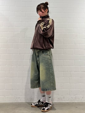 「アイテム（ジャージ）」を使った、YTさん（レディース・163cm）の秋コーディネート
