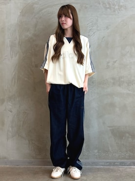 「アディダスオリジナルス」｜「アイテム（Tシャツ/カットソー）」を使った、YTさん（レディース・163cm）の夏コーディネート