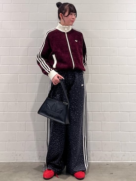 「アイテム（ジャージ）」を使った、YTさん（レディース・163cm）の冬コーディネート