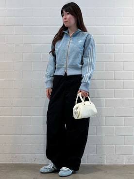 「adidas（アディダス）のハンドボール スぺツィアル ロー プロ LT ATMOS / HADBALL SPEZIAL LO PRO LT ATMOS（シューズ、その他）」を使った、YTさん（レディース・163cm）の夏コーディネート