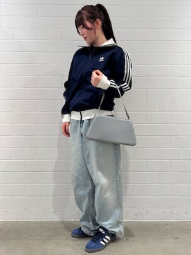 「アイテム（ジャージ）」を使った、YTさん（レディース・163cm）の秋コーディネート