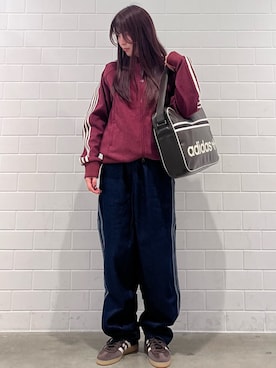 「アイテム（ジャージ）」を使った、YTさん（レディース・163cm）の秋コーディネート