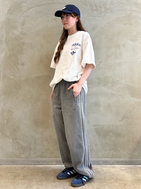 「アイテム（デニムパンツ）」を使った、YTさん（レディース・163cm）の夏コーディネート
