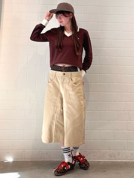 「adidas(アディダス)のアイテム(キャップ)」を使った、YTさん(レディース・163cm)の秋コーディネート