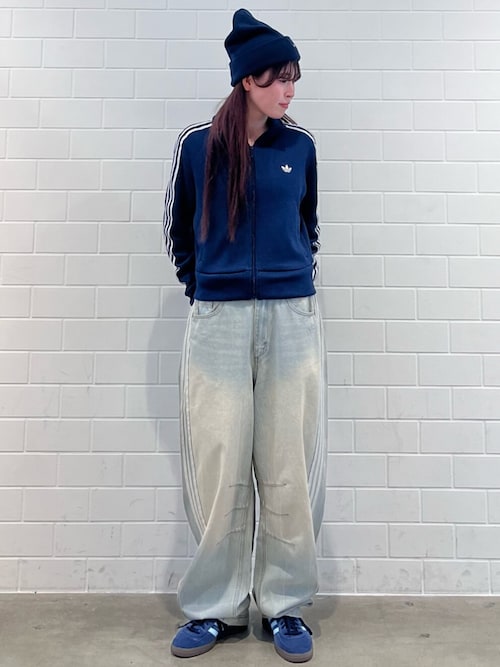 Adilenium シーズン 3 バナナフィット ウォッシュドデニムパンツ