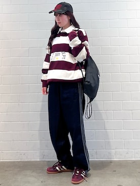 「アイテム（エコバッグ/サブバッグ）」を使った、YTさん（レディース・163cm）の冬コーディネート