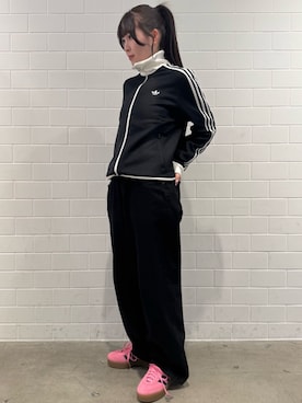 「アイテム（ジャージ）」を使った、YTさん（レディース・163cm）の冬コーディネート