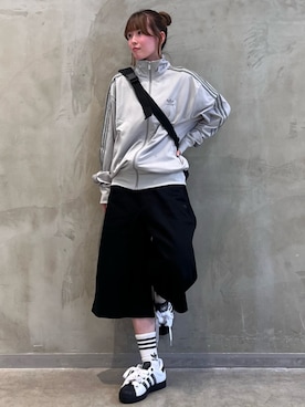 「アイテム（ジャージ）」を使った、YTさん（レディース・163cm）の夏コーディネート