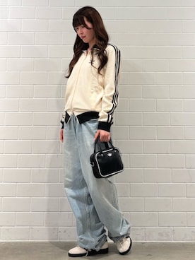 「アイテム（ジャージ）」を使った、YTさん（レディース・163cm）の秋コーディネート