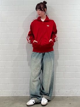 「adidas（アディダス）のアイテム（ジャージ）」を使った、YTさん（レディース・163cm）の秋コーディネート