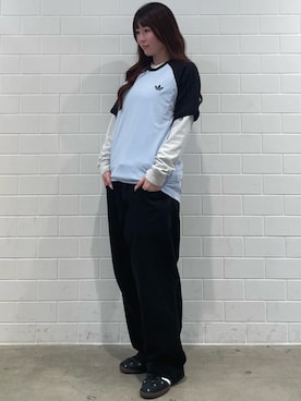 「adidas（アディダス）のサンバ OG / Samba OG / アディダスオリジナルス adidas Originals（スニーカー、ブラック系）」を使った、YTさん（レディース・163cm）の春コーディネート