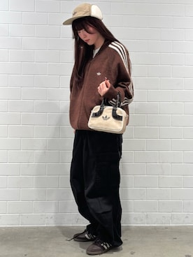 「アイテム（ジャージ）」を使った、YTさん（レディース・163cm）の秋コーディネート