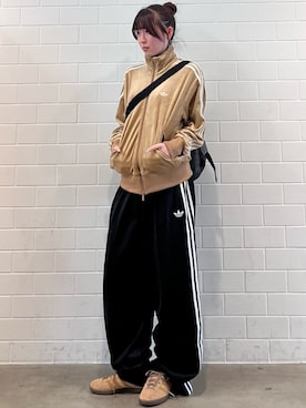 「アディダス」｜YTさん（レディース・163cm）の秋コーディネート