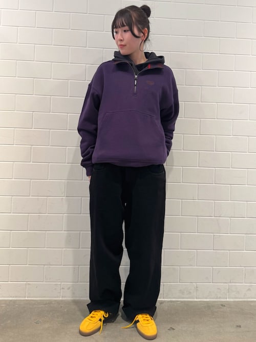 90s オルタナティブ スポーツ ハーフジップ グラフィック フリース