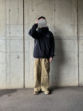 「ARC'TERYX（アークテリクス）のアイテム（ナイロンジャケット）」を使った、shin03270327さん（メンズ・169cm）の冬コーディネート
