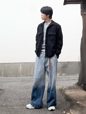 「アイテム（シャツ/ブラウス）」を使った、mumuchan827さん（メンズ・180cm・30代）の冬コーディネート