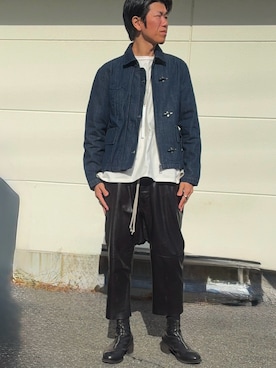 「アイテム（ブーツ）」を使った、mumuchan827さん（メンズ・180cm・30代）の秋コーディネート