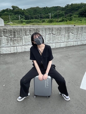 「アイテム（アナログ腕時計、ピンク系）」を使った、絆さん（レディース・163cm）の冬コーディネート