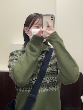「メンズライクコーデ」｜「アイテム（その他）」を使った、絆さん（レディース・163cm）の冬コーディネート
