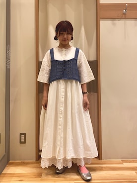 「レースコーデ」｜  えだ🌳さん（レディース・153cm）の春コーディネート