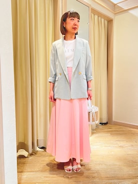 Ishibashiさん（レディース・158cm）の春コーディネート