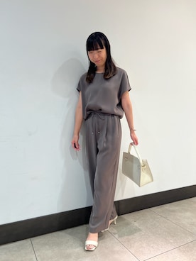 「アイテム（イヤリング）」を使った、Ishibashiさん（レディース・158cm）の夏コーディネート
