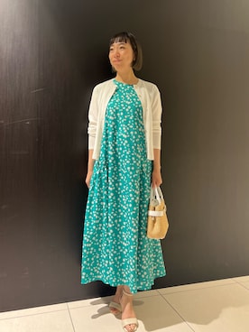 「NOLLEY’S Sophi（ノーリーズソフィ）のアイテム（アクセサリー）」を使った、Ishibashiさん（レディース・158cm）の夏コーディネート