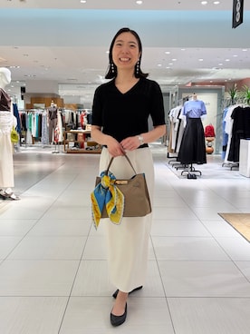 「grace grace （グラスグラス）のアイテム」を使った、Ishibashiさん（レディース・158cm）の夏コーディネート