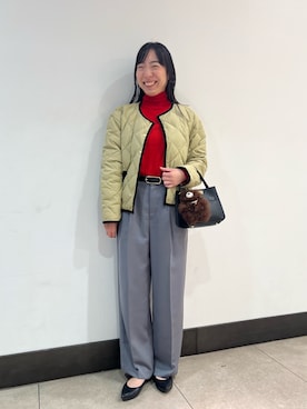 「アイテム（アクセサリー）」を使った、Ishibashiさん（レディース・158cm）の秋コーディネート