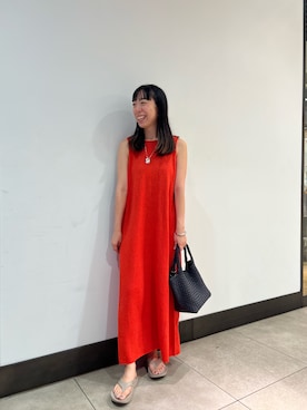 「アイテム（イヤリング）」を使った、Ishibashiさん（レディース・158cm）の夏コーディネート