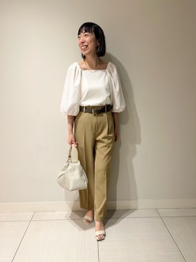 「NOLLEY’S Sophi（ノーリーズソフィ）のアイテム（アクセサリー）」を使った、Ishibashiさん（レディース・158cm）の夏コーディネート