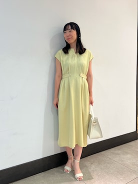 「NOLLEY’S Sophi（ノーリーズソフィ）のアイテム（ワンピース/ドレス）」を使った、Ishibashiさん（レディース・158cm）の夏コーディネート