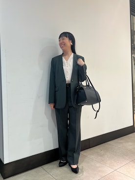 「アイテム（パンツ）」を使った、Ishibashiさん（レディース・158cm）の秋コーディネート