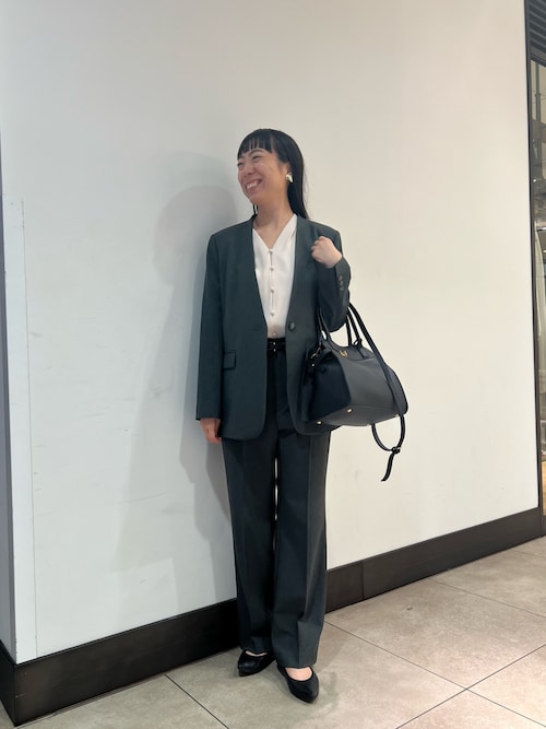 セール】ウォッシャブルジョーゼットVネックブラウス（シャツ/ブラウス