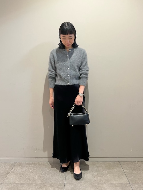 NOLLEY'S Sophi ウォッシャブルブライトサテンナロースカート セール】《オールシーズン対応》ウォッシャブルブライトサテン