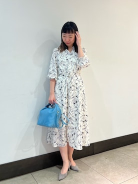 「NOLLEY’S Sophi（ノーリーズソフィ）のアイテム（ワンピース/ドレス）」を使った、Ishibashiさん（レディース・158cm）の春コーディネート