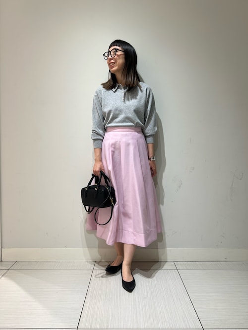 セール】《セットアップ対応》オーガンジーフレアスカート