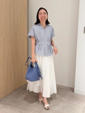 「NOLLEY’S（ノーリーズ）のアイテム」を使った、Ishibashiさん（レディース・158cm）の夏コーディネート