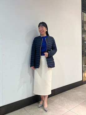 「アイテム（ダウンジャケット/コート）」を使った、Ishibashiさん（レディース・158cm）の秋コーディネート
