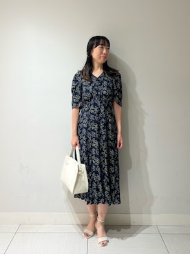 「NOLLEY’S Sophi（ノーリーズソフィ）のアイテム（ワンピース/ドレス）」を使った、Ishibashiさん（レディース・158cm）の夏コーディネート