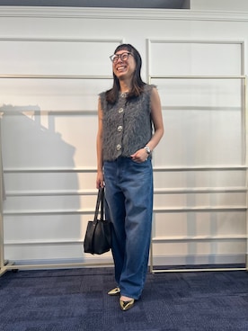 「アイテム（イヤリング）」を使った、Ishibashiさん（レディース・158cm）の夏コーディネート