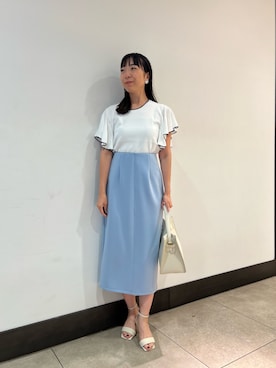 「30代ファッション」｜「アイテム（アクセサリー）」を使った、Ishibashiさん（レディース・158cm）の夏コーディネート