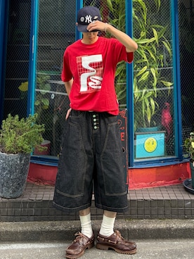 「Timberland（ティンバーランド）のアイテム」を使った、taiyoさん（メンズ・164cm）の夏コーディネート