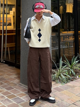 「G.H.BASS（ジーエイチバス）のアイテム（ローファー）」を使った、taiyoさん（メンズ・164cm）の秋コーディネート