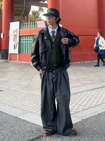 中村瑞輝(みずきち)|Levi'sのベルトを使った参考コーディネート