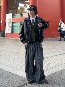 「アイテム（フォーマルスーツ/小物）」を使った、taiyoさん（メンズ・164cm）の冬コーディネート