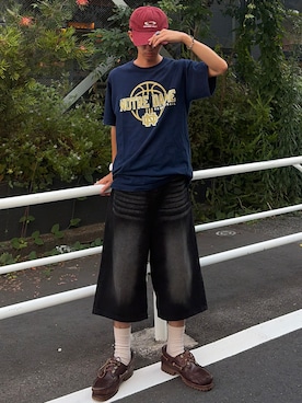 「SBG（エスビー）のインフルエンサー taiyo ×SBG オーバルシグネットリング（リング、シルバー系）」を使った、taiyoさん（メンズ・164cm）の夏コーディネート